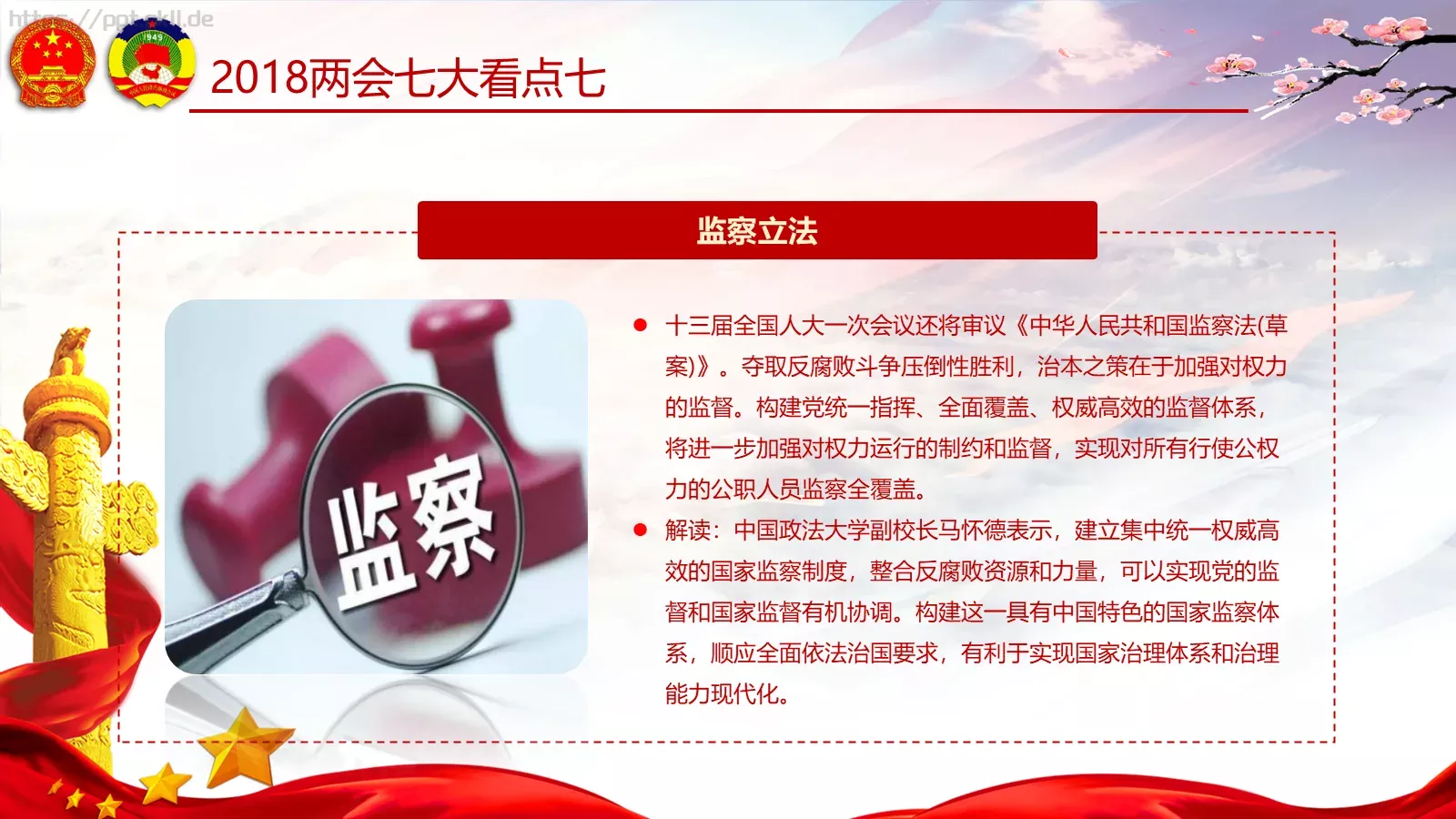 两会亮点归纳整理汇报PPT模板 第 16 页预览图