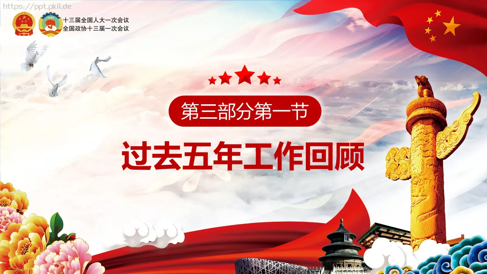两会亮点归纳整理汇报PPT模板 第 18 页预览图