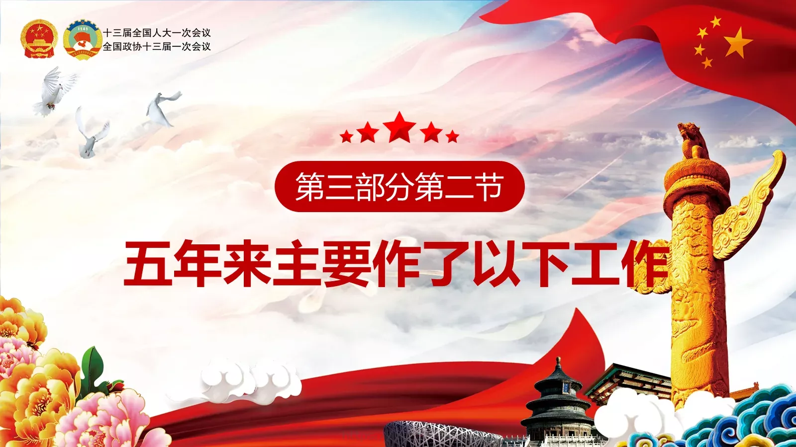 两会亮点归纳整理汇报PPT模板 第 30 页预览图