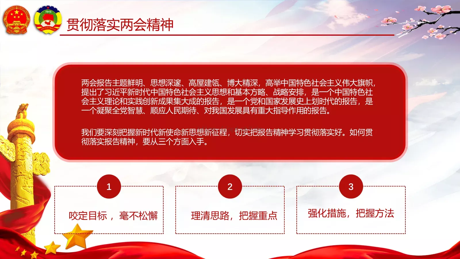 两会亮点归纳整理汇报PPT模板 第 93 页预览图