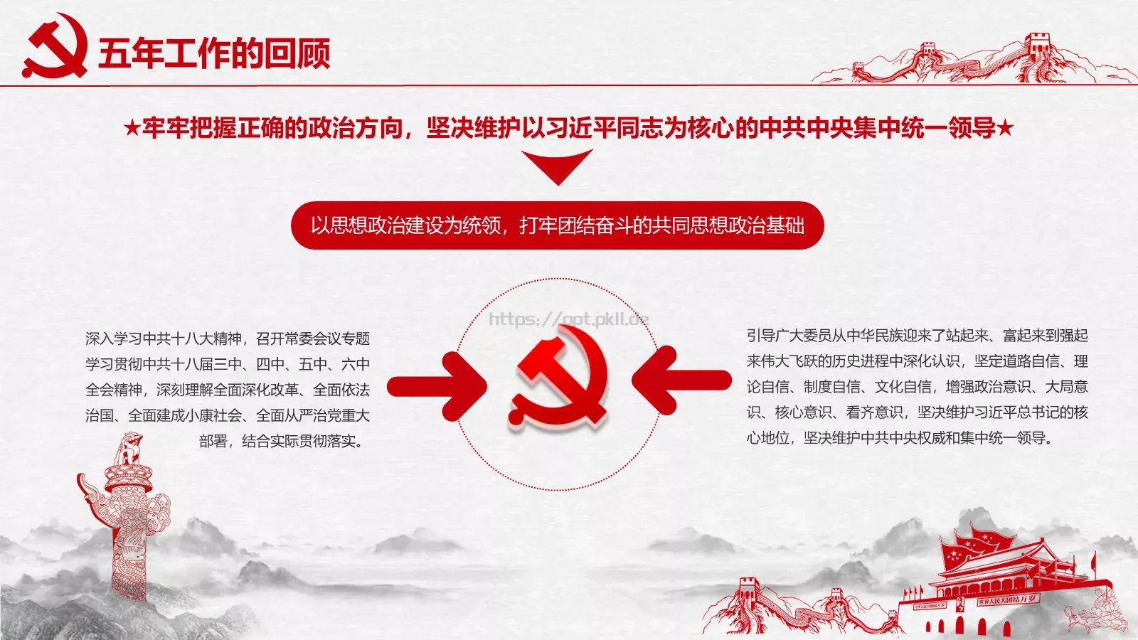 聚焦两会解读PPT模板 第 13 页预览图