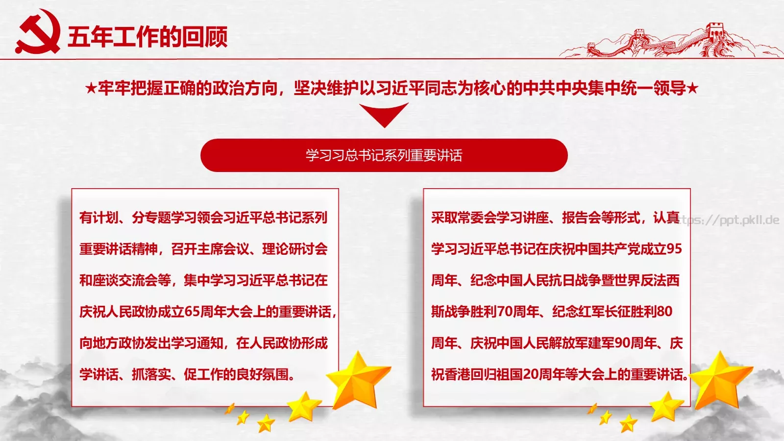 聚焦两会解读PPT模板 第 14 页预览图