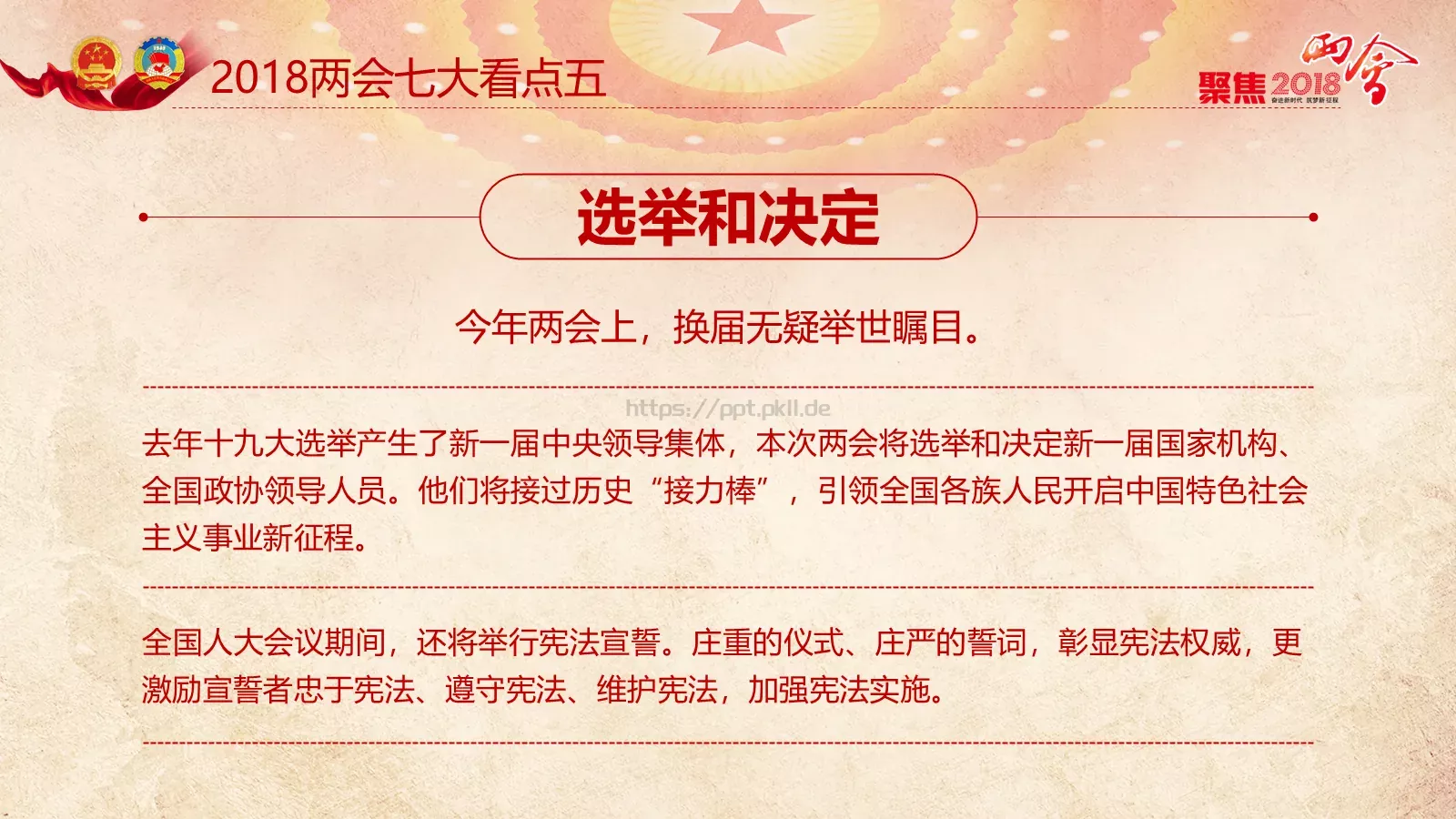 两会解读PPT模板 第 14 页预览图