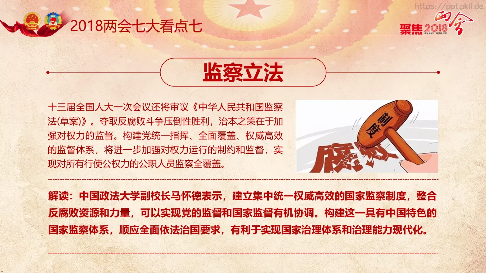 两会解读PPT模板 第 16 页预览图