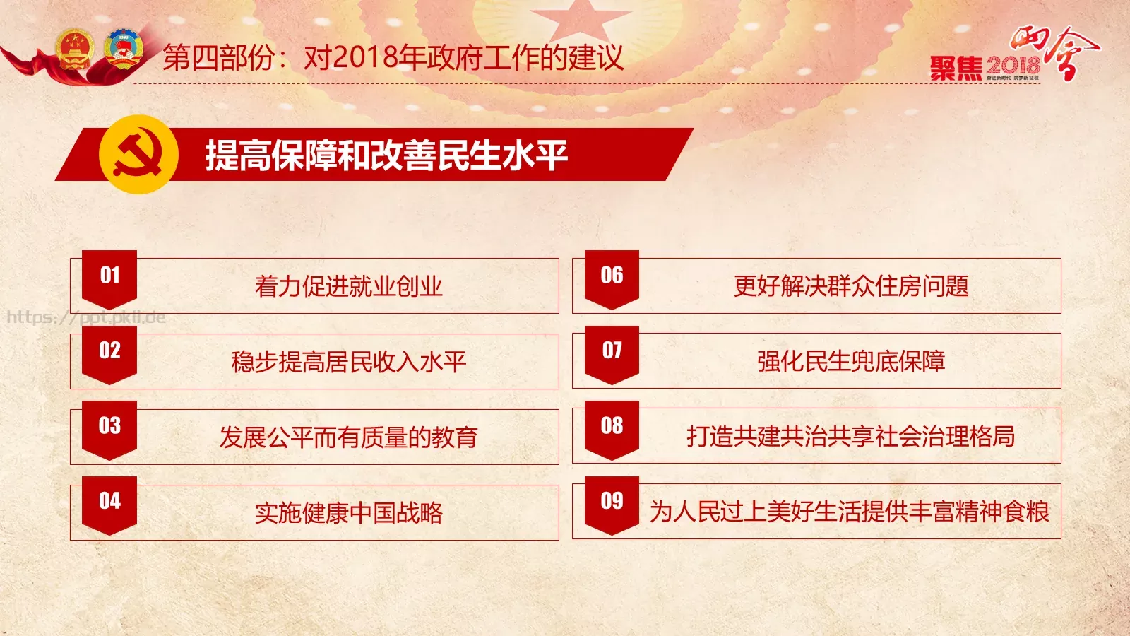 两会解读PPT模板 第 58 页预览图