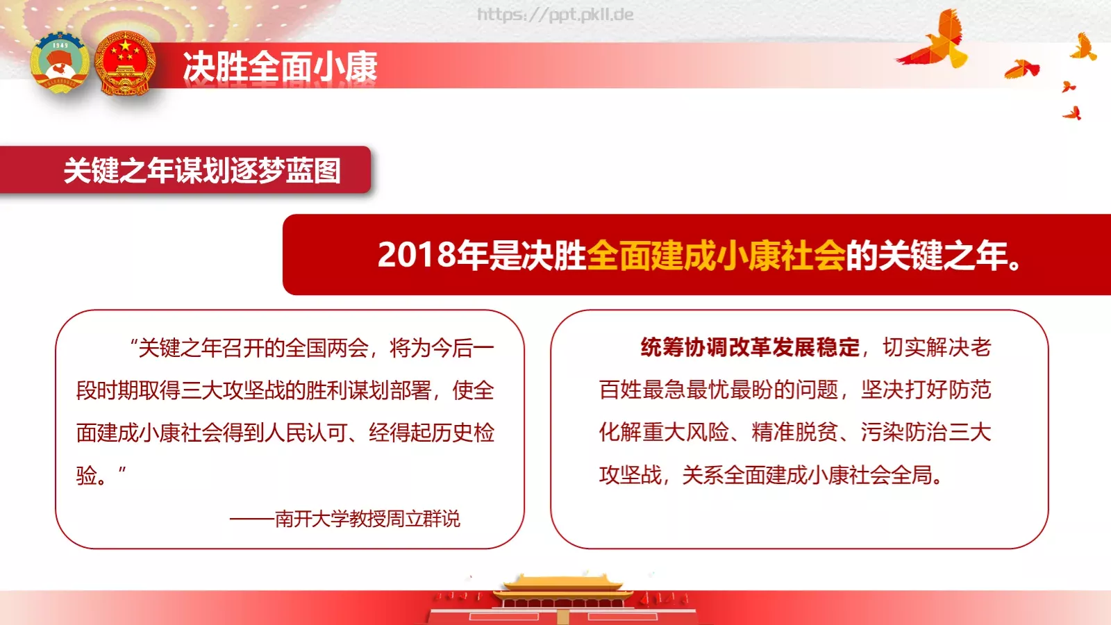 政府工作报告全文解读PPT模板 第 10 页预览图