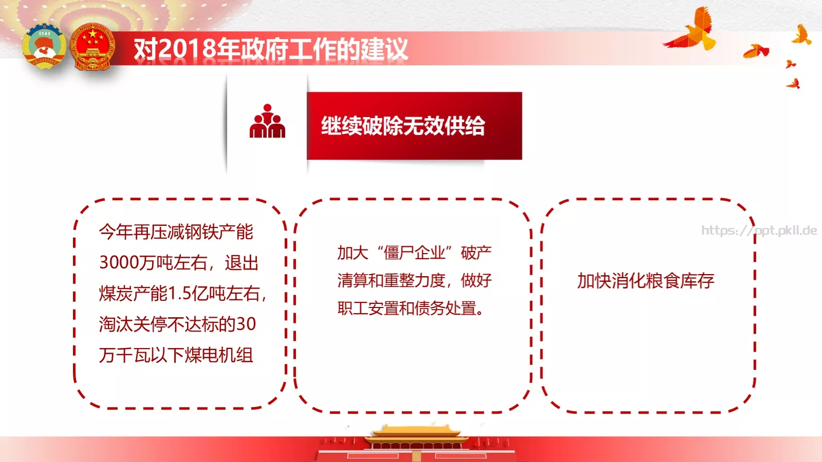 政府工作报告全文解读PPT模板 第 45 页预览图