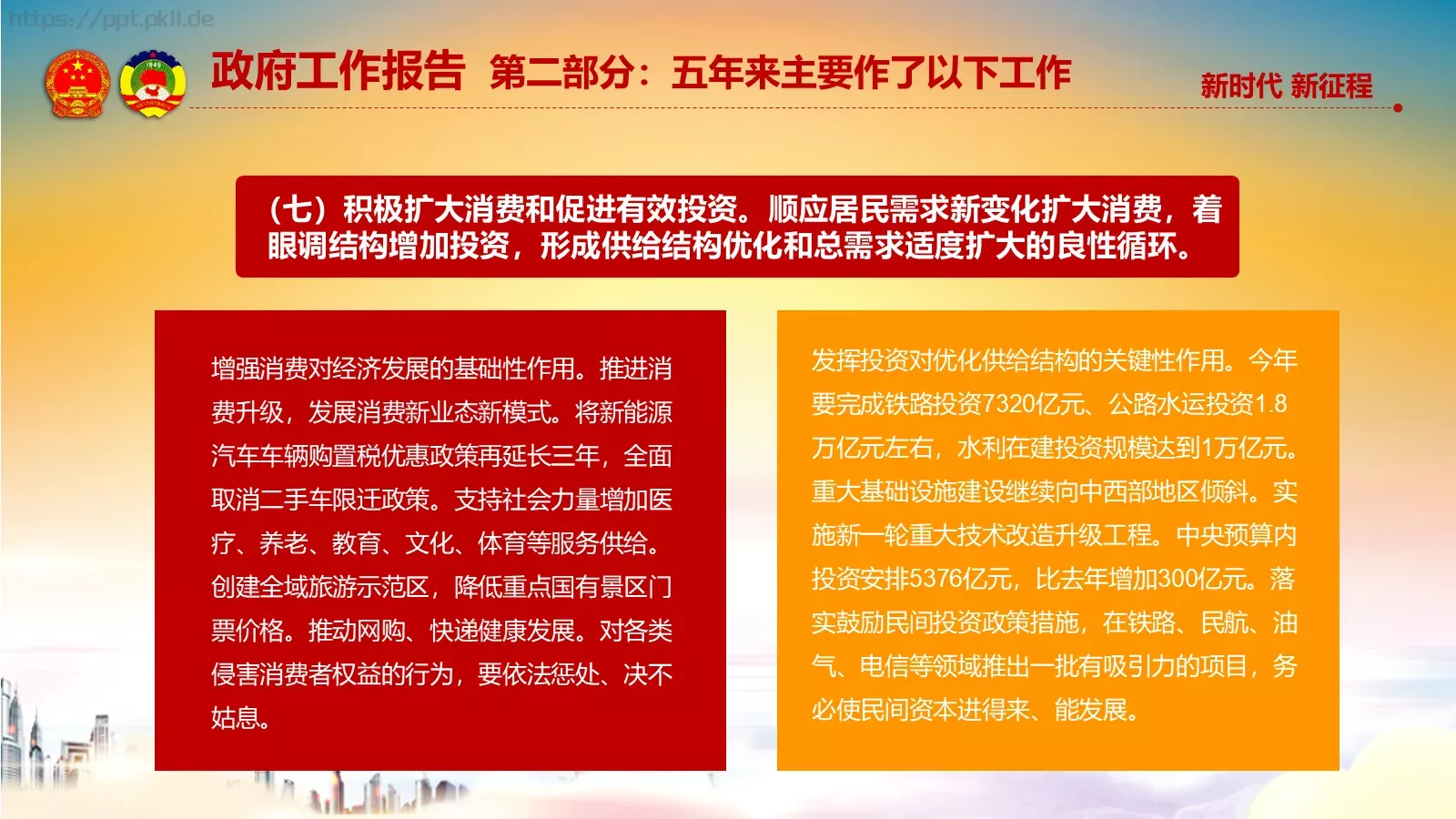 两会解读汇报PPT模板 第 40 页预览图