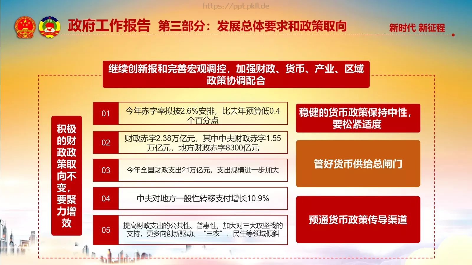 两会解读汇报PPT模板 第 44 页预览图