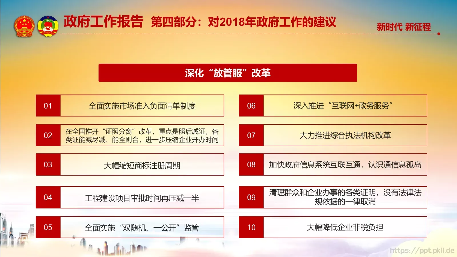 两会解读汇报PPT模板 第 50 页预览图