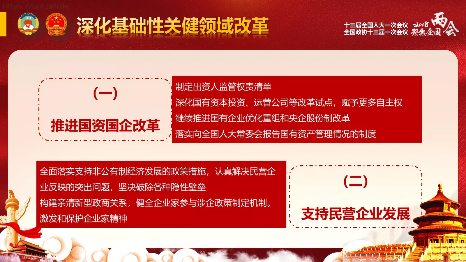 政府工作报告全文解读PPT模板 第 55 页预览图