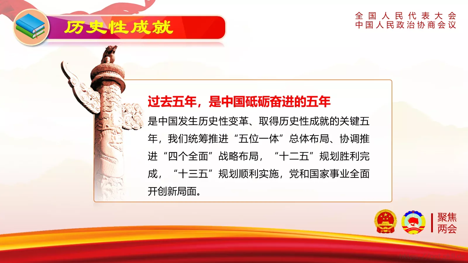 全国人民代表大会解读PPT模板 第 5 页预览图