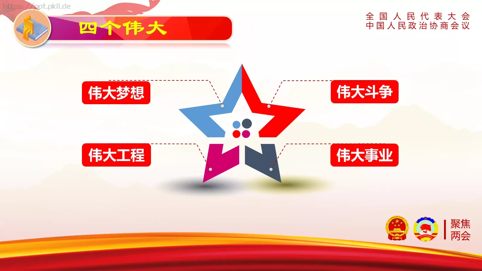 全国人民代表大会解读PPT模板 第 11 页预览图
