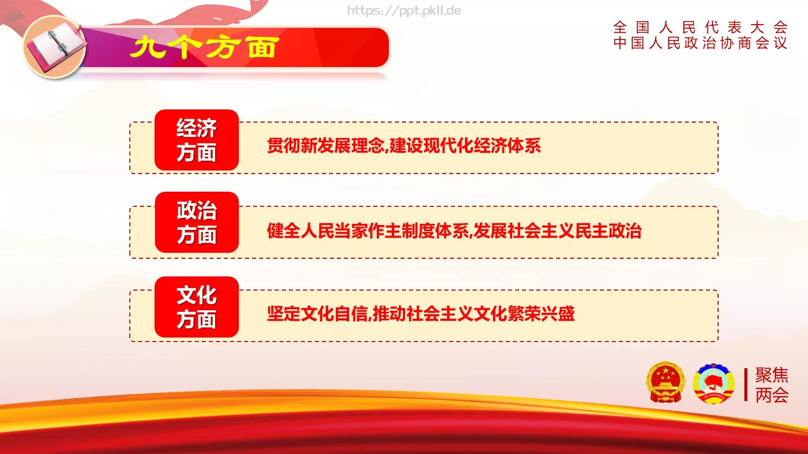 全国人民代表大会解读PPT模板 第 21 页预览图