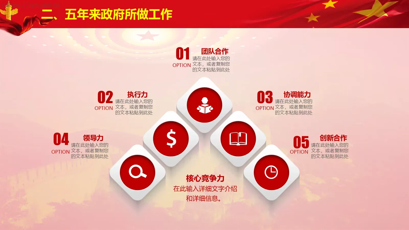 全国两会解读PPT模板 第 12 页预览图