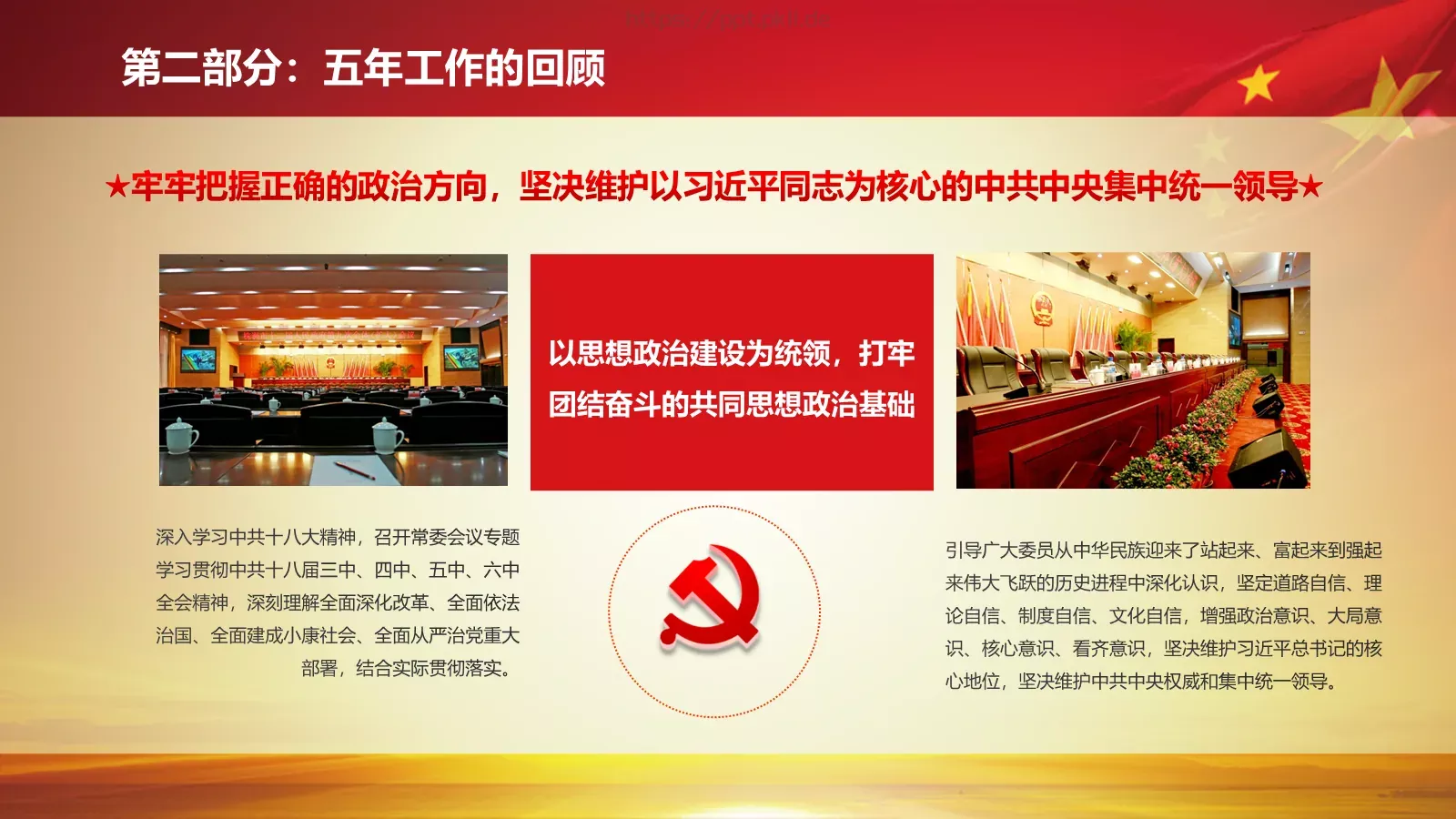 2018两会解读第一季汇报PPT模板 第 14 页预览图