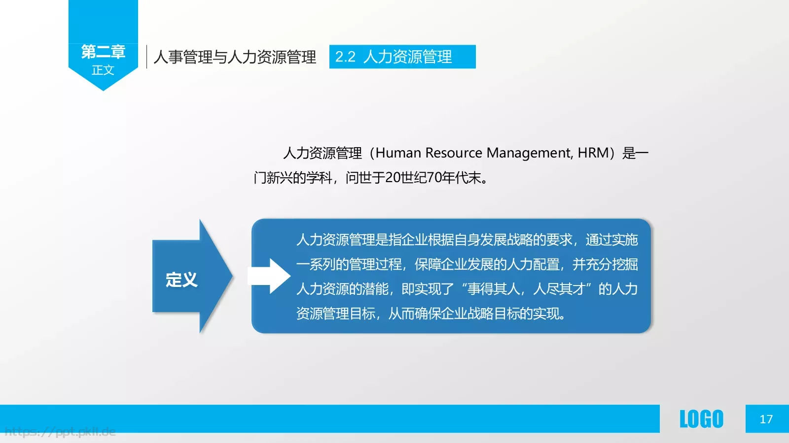 人力资源概述PPT模板 第 17 页预览图
