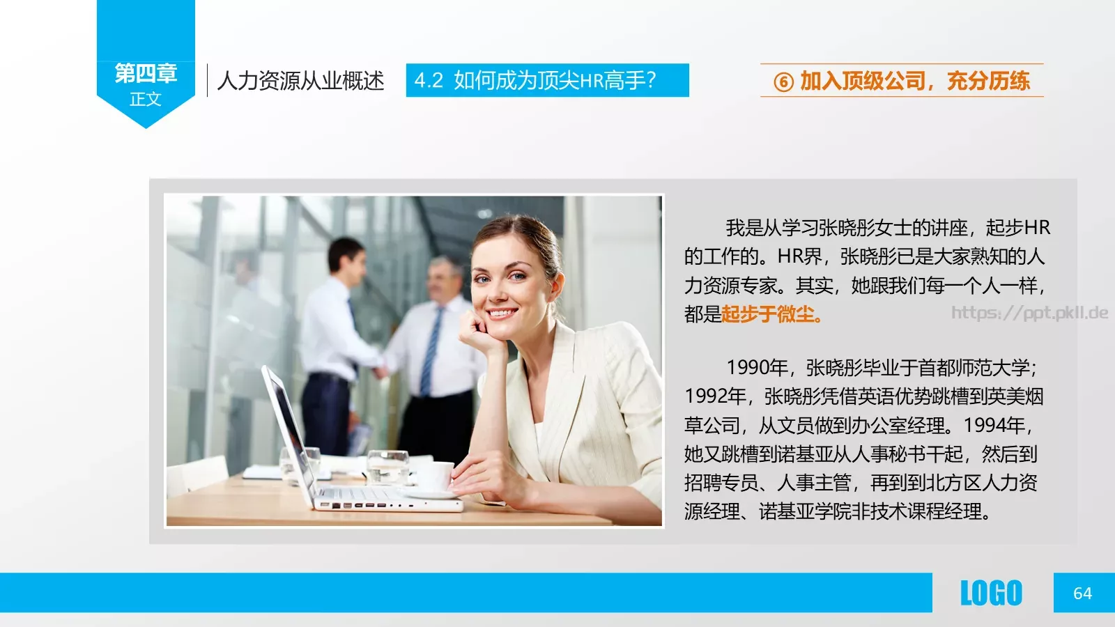 人力资源概述PPT模板 第 64 页预览图