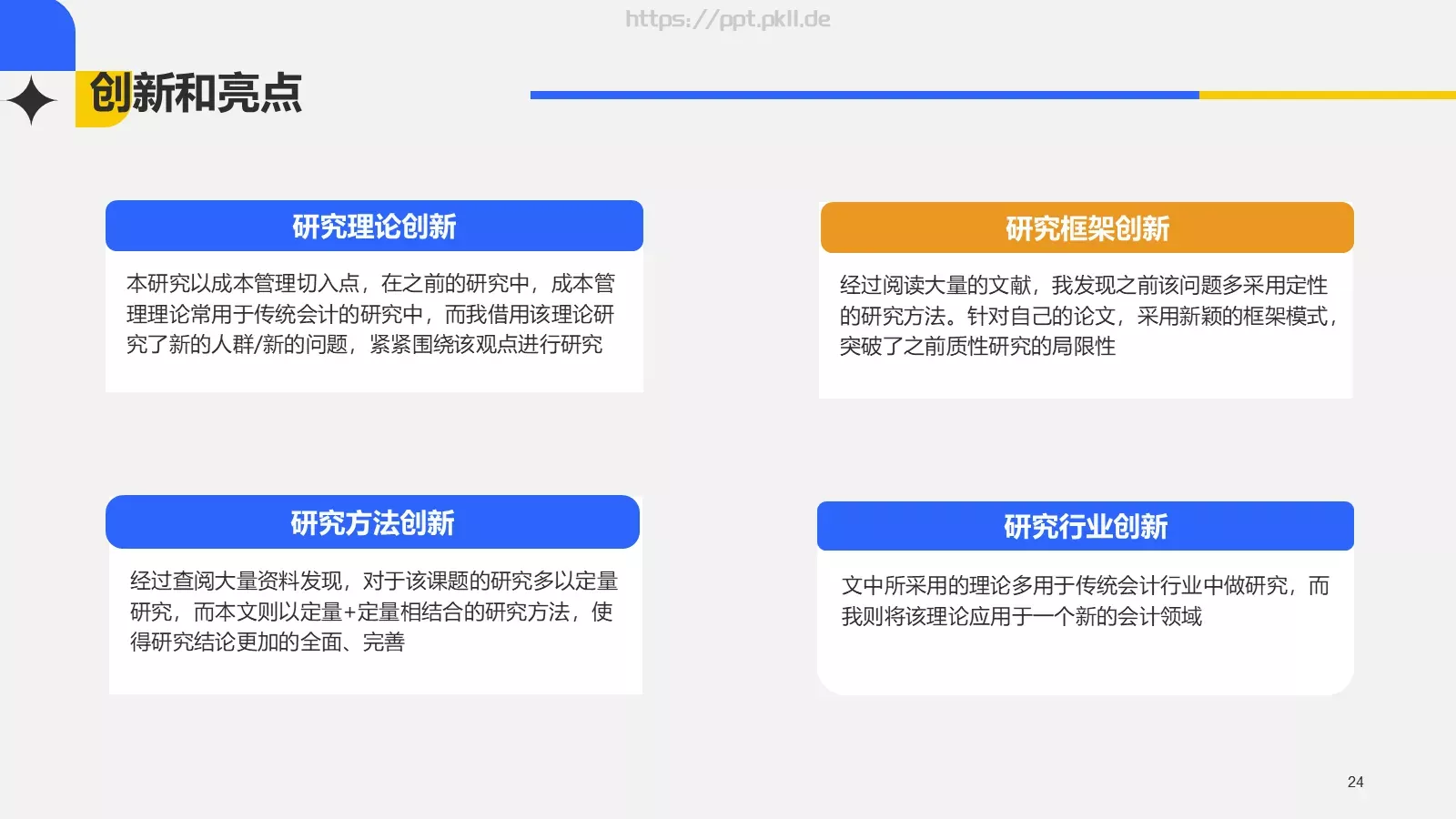 经营管理毕业论文答辩PPT模板 第 24 页预览图