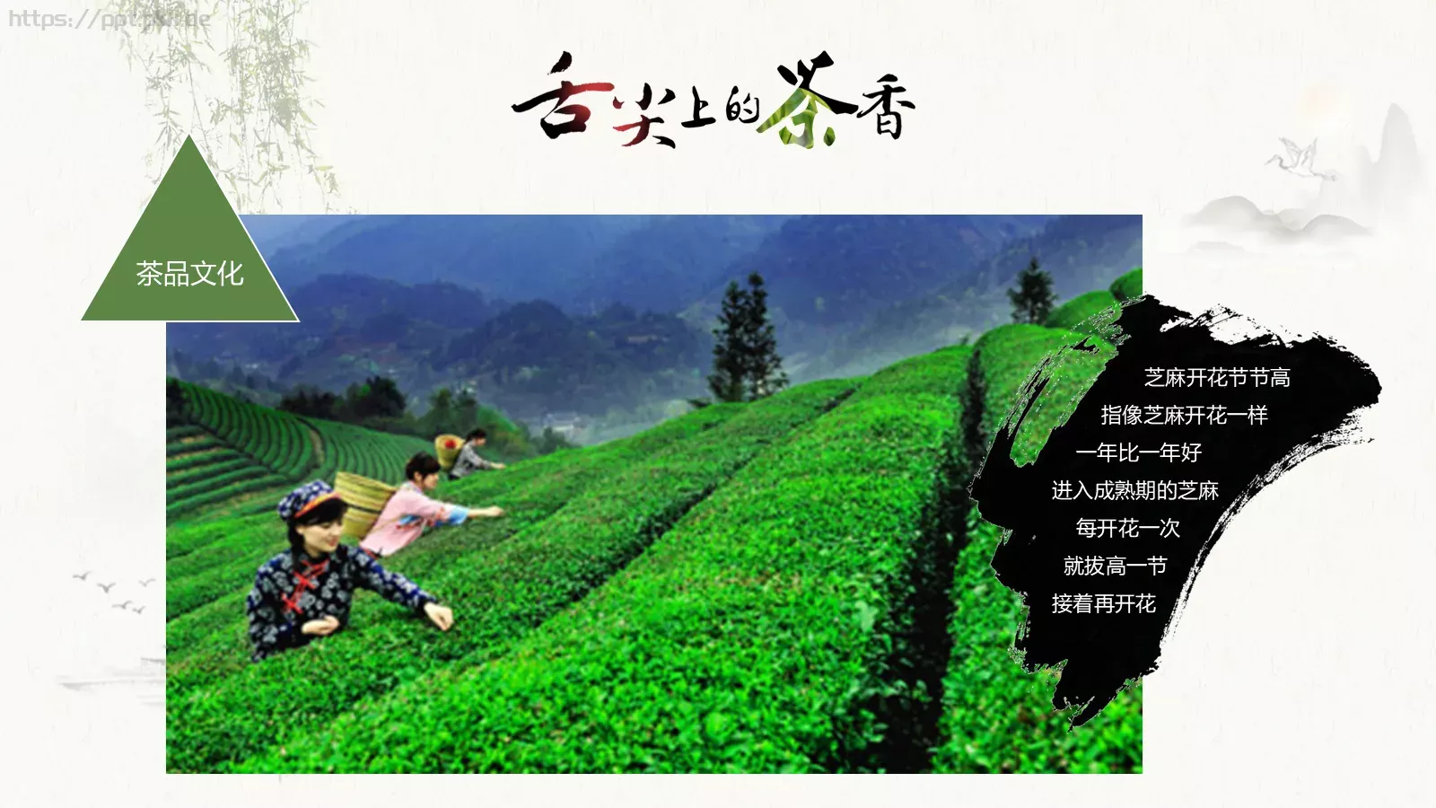 中国风 07 【有氧周末PPT模板 第 21 页预览图