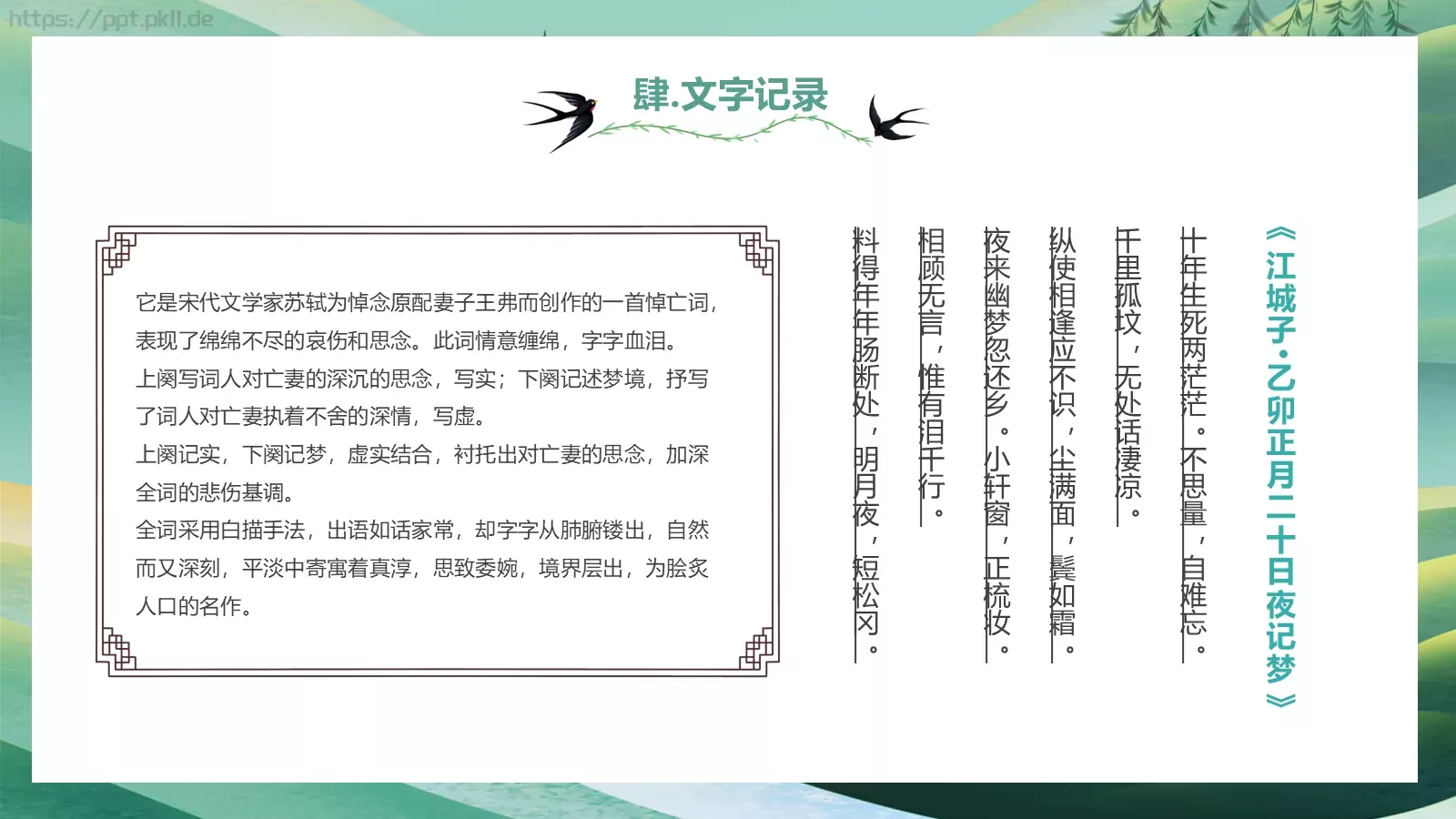 清明节中国传统节气介绍PPT模板 第 23 页预览图
