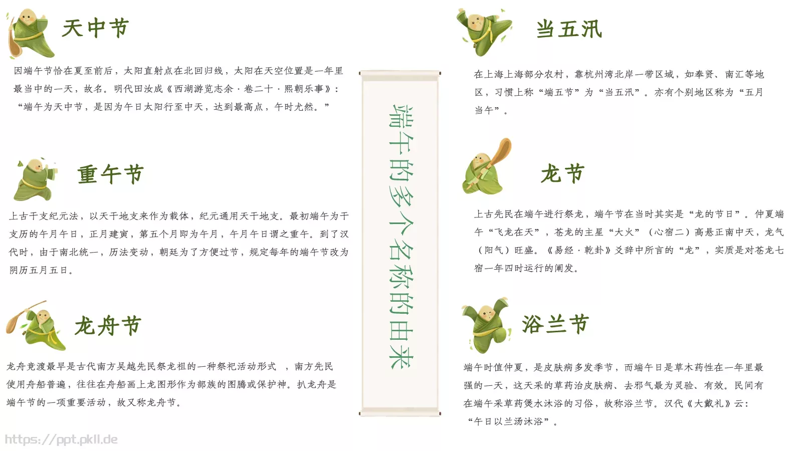 中国风端午节介绍PPT模板 第 6 页预览图