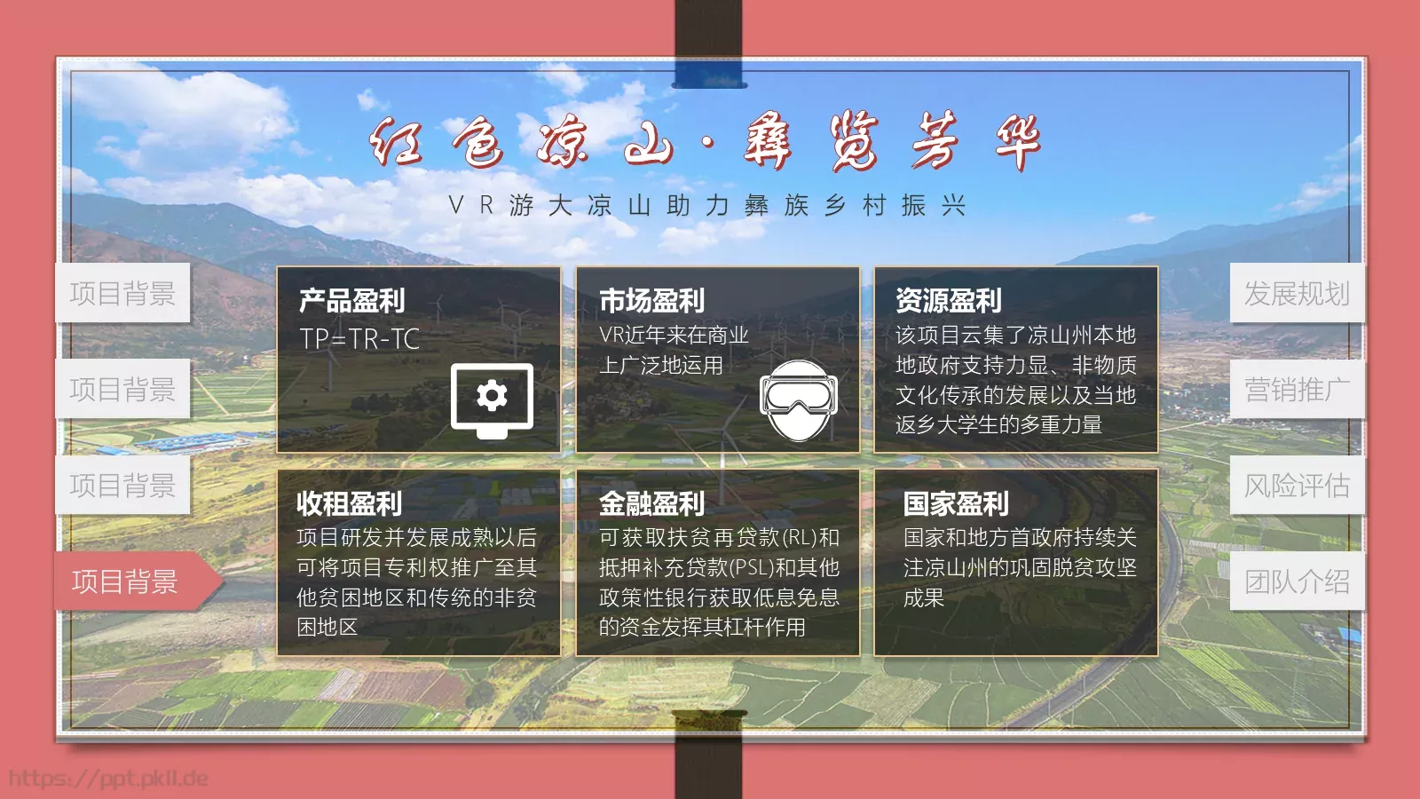 游大凉山助力彝族乡村振兴PPT模板 第 8 页预览图
