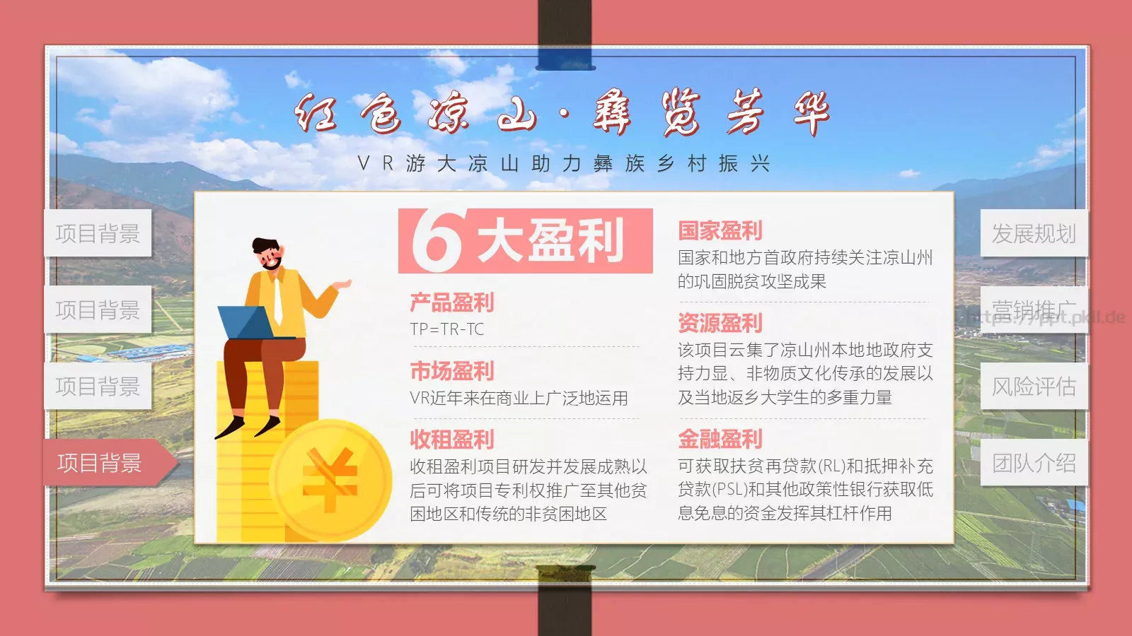 游大凉山助力彝族乡村振兴PPT模板 第 10 页预览图