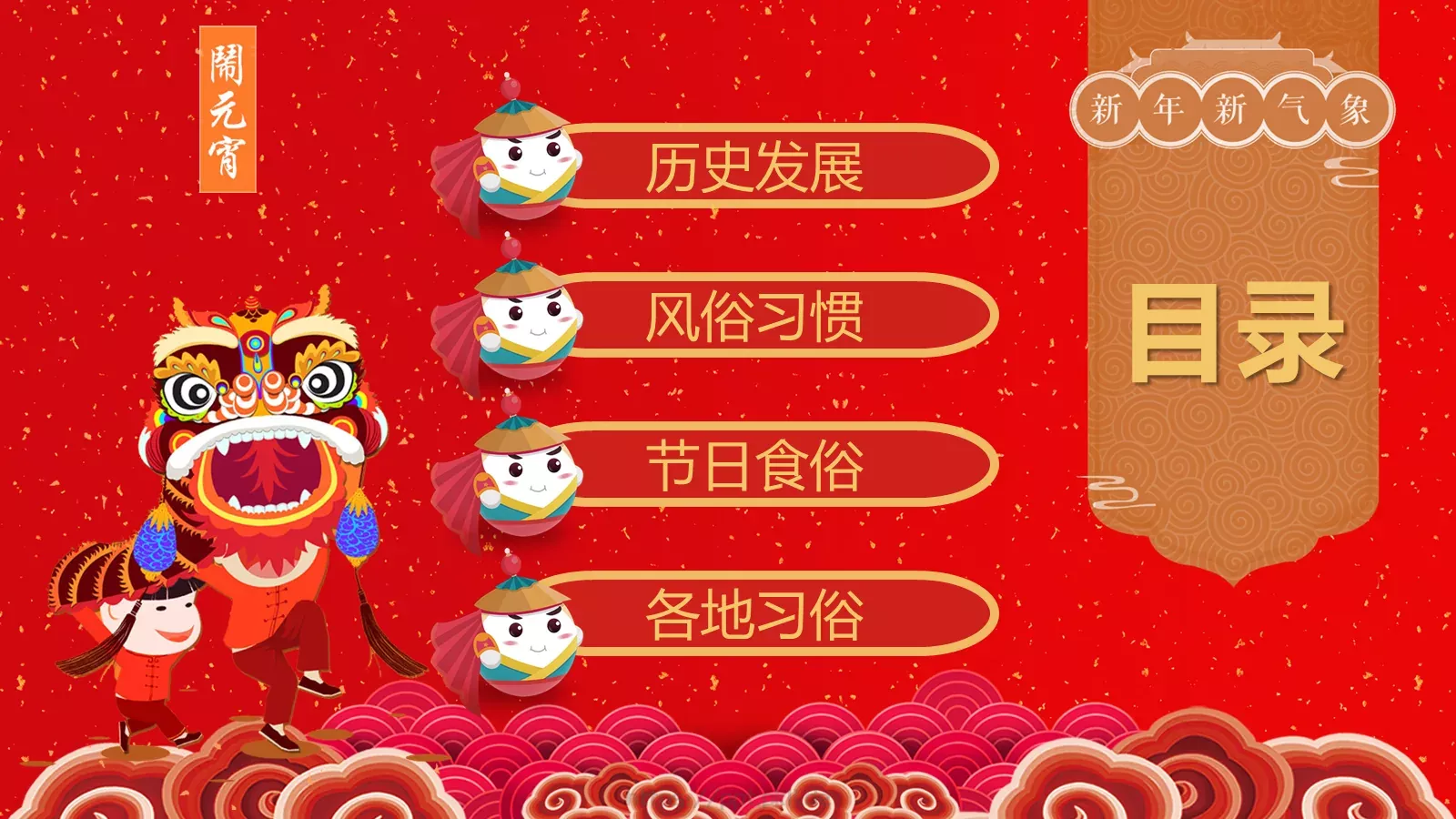 新年春节汇报PPT模板 第 3 页缩略图