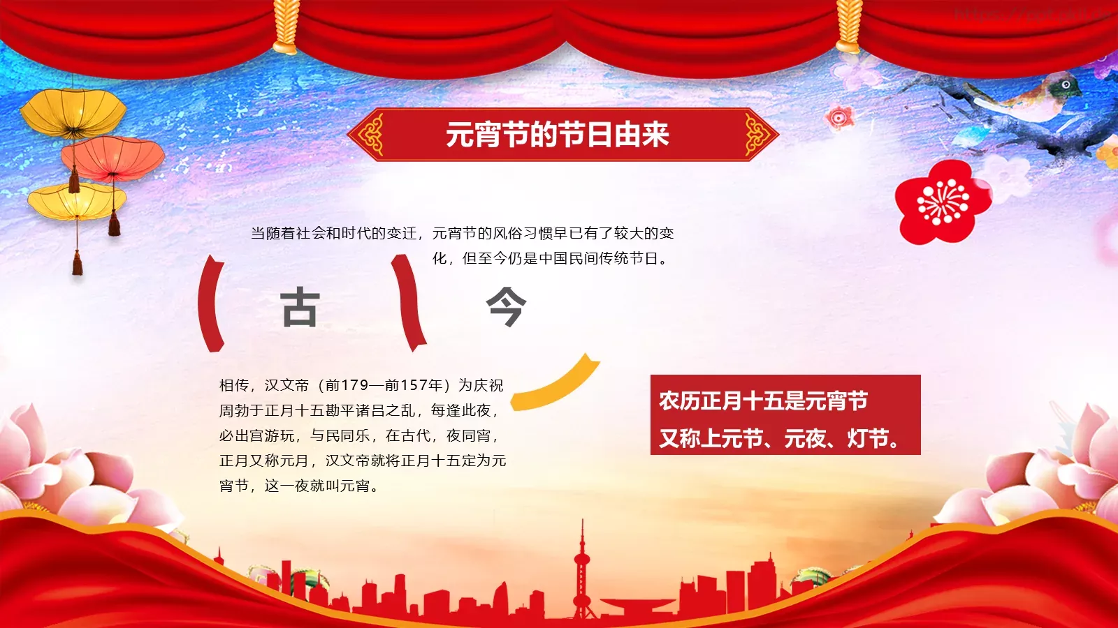 元宵节送年活动策划PPT模板 第 4 页缩略图