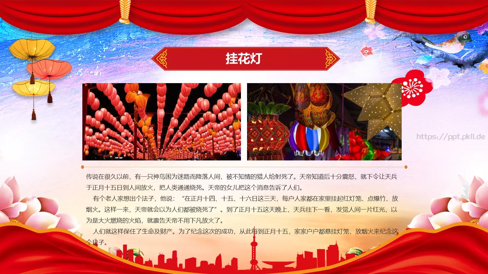 元宵节送年活动策划PPT模板 第 15 页预览图
