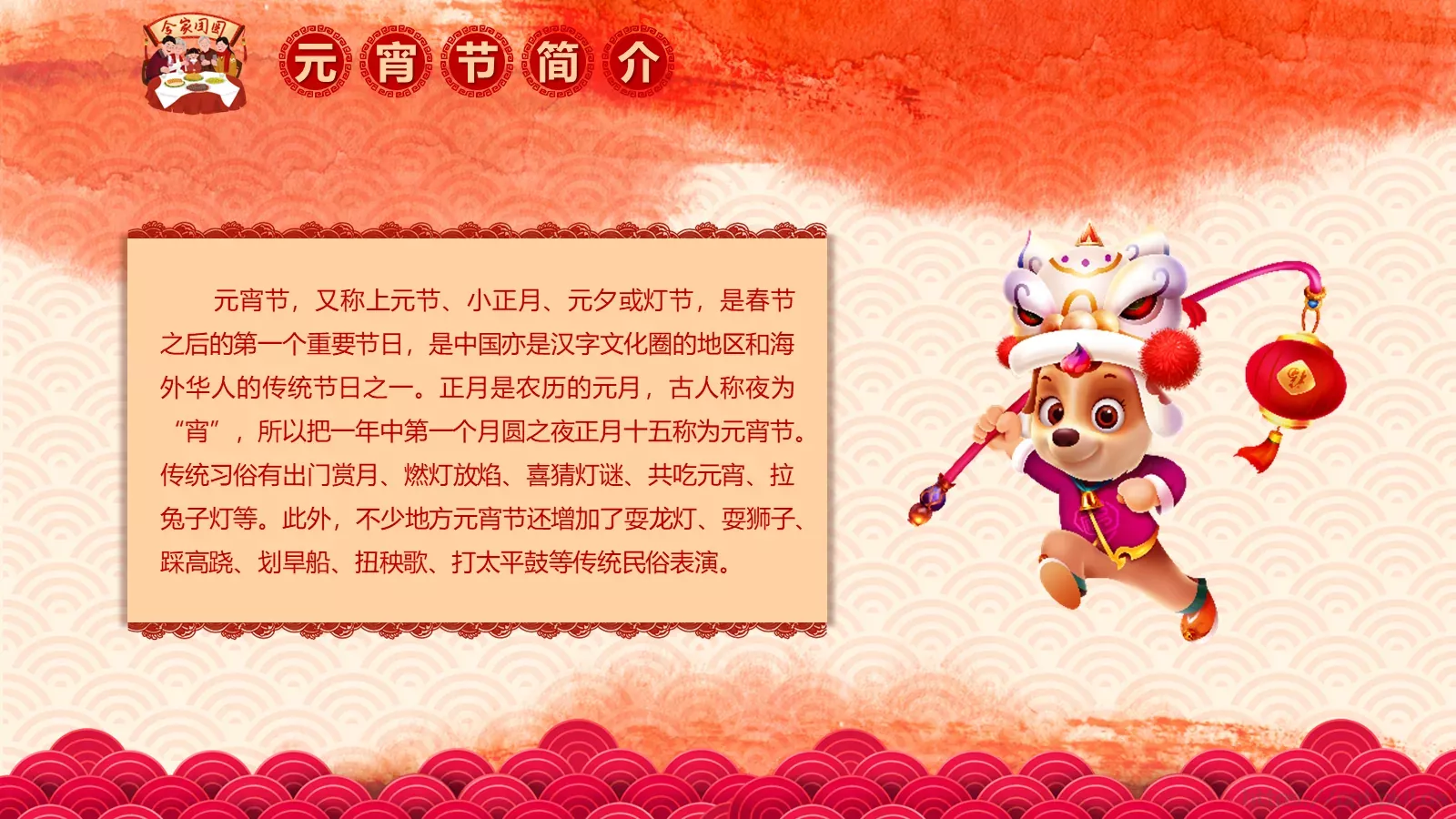闹元宵PPT模板 第 4 页缩略图