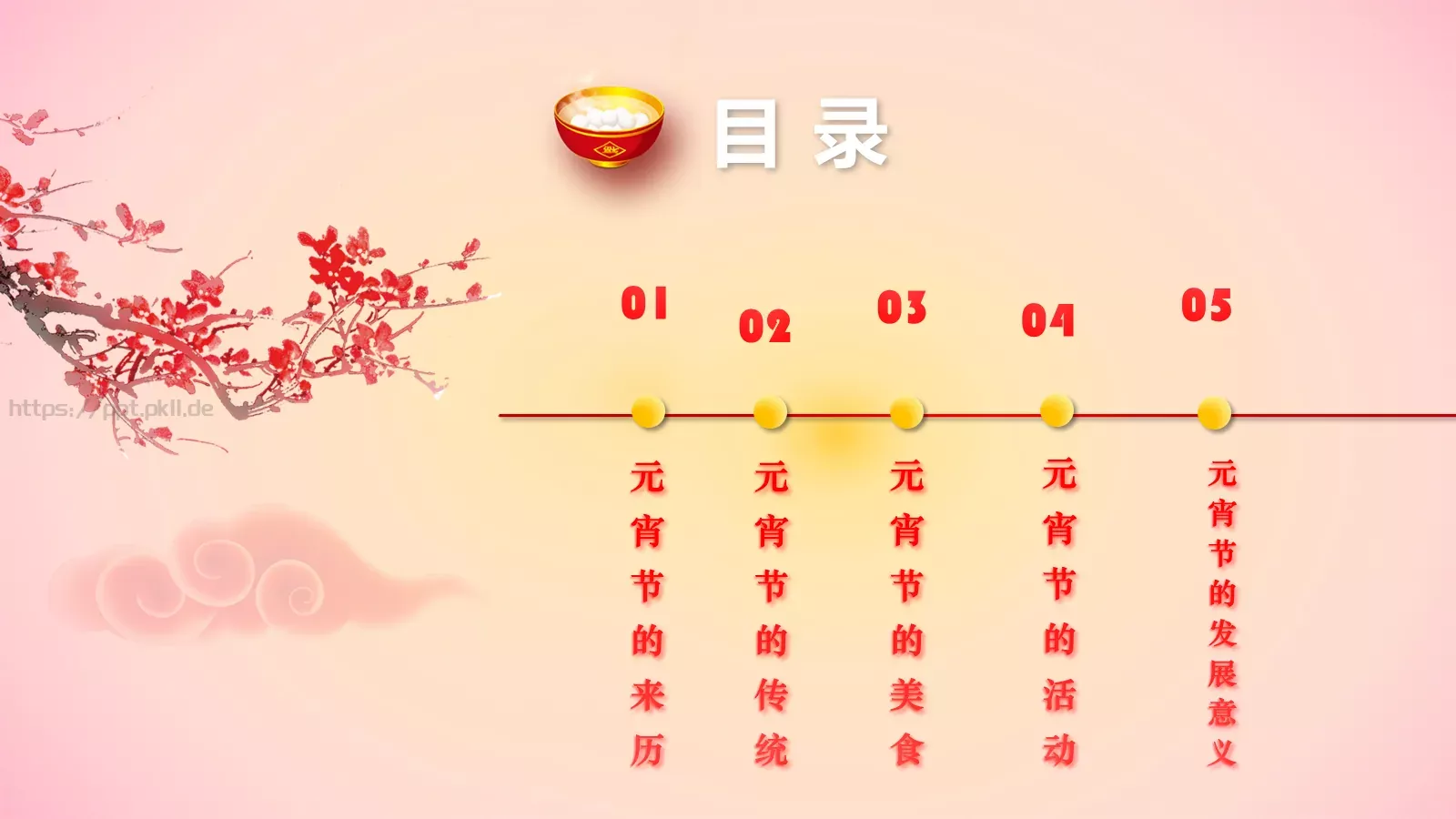 元宵节节日庆典PPT模板 第 2 页缩略图