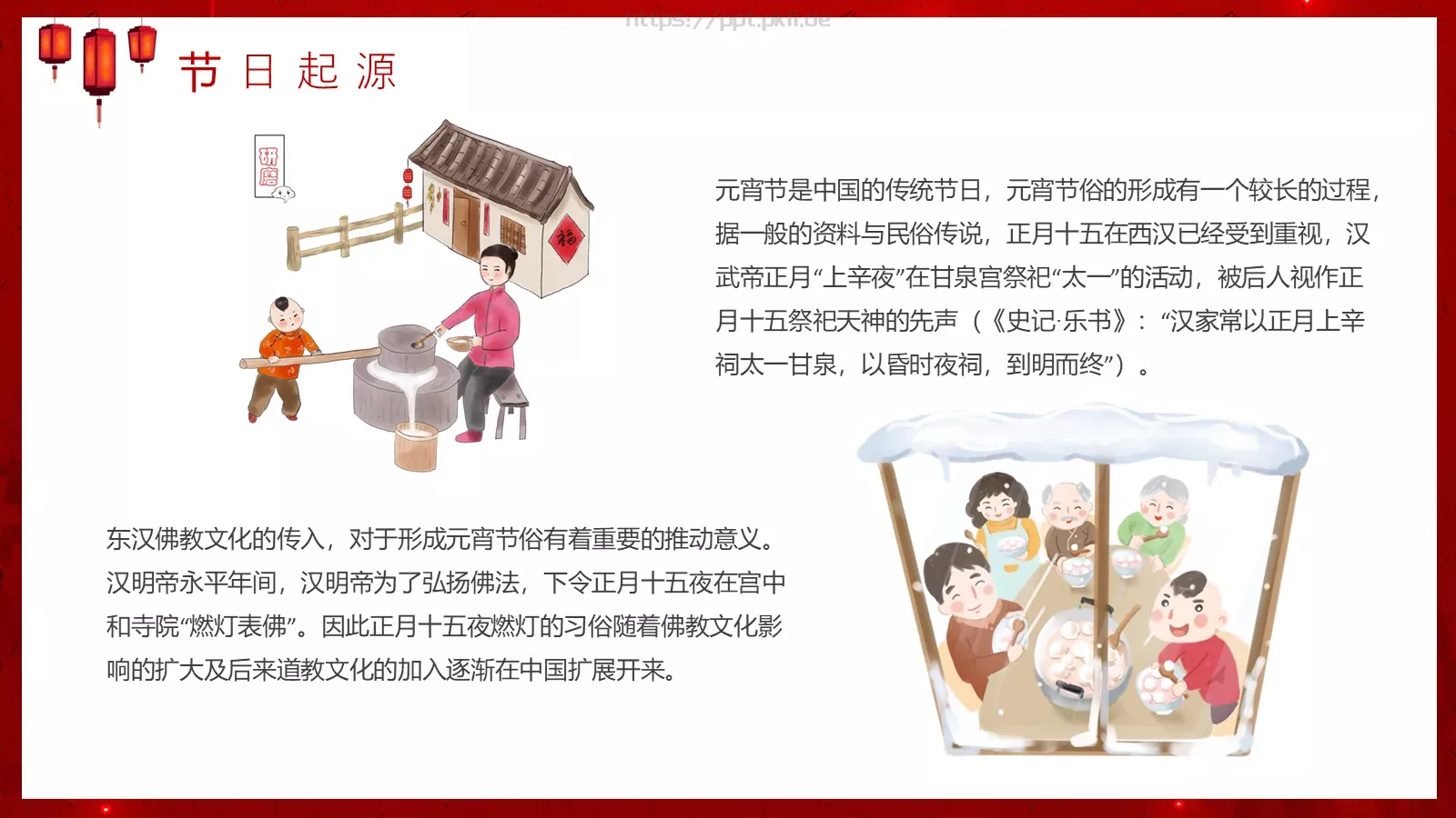 元宵节PPT模板 第 7 页预览图