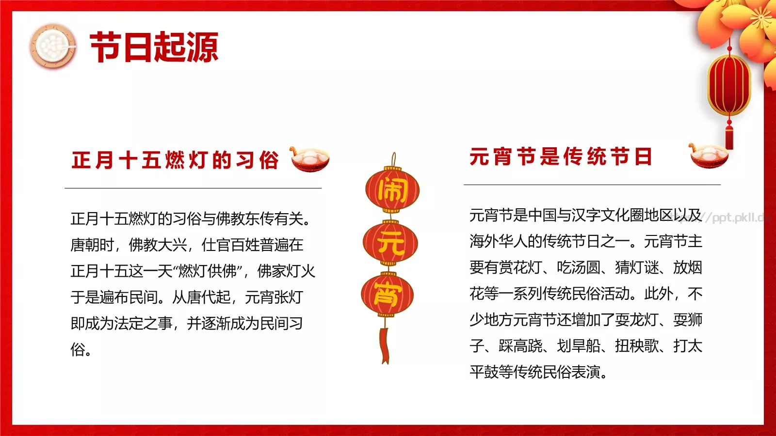 正月十五吃元宵PPT模板 第 6 页预览图