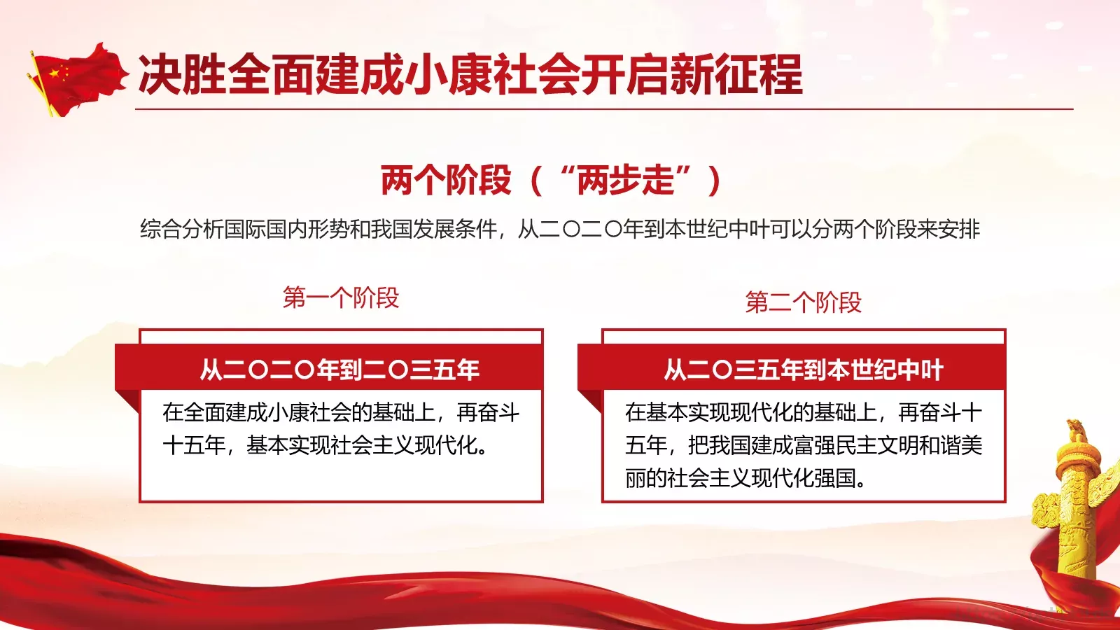 党的十九大主题PPT模板 第 21 页预览图