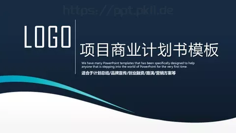 商业融资计划总结PPT模板 缩略图