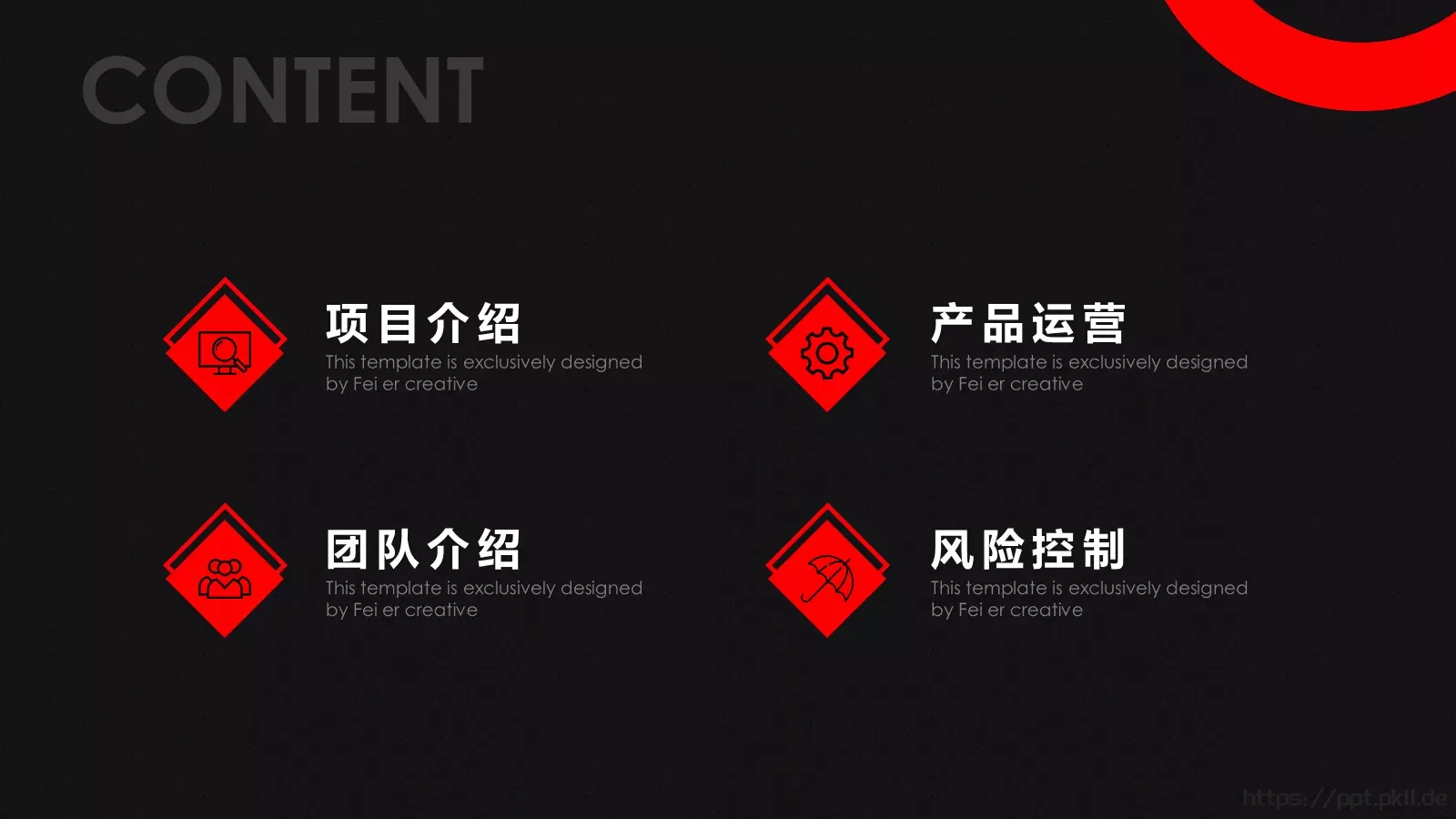 项目计划书PPT模板 第 2 页缩略图