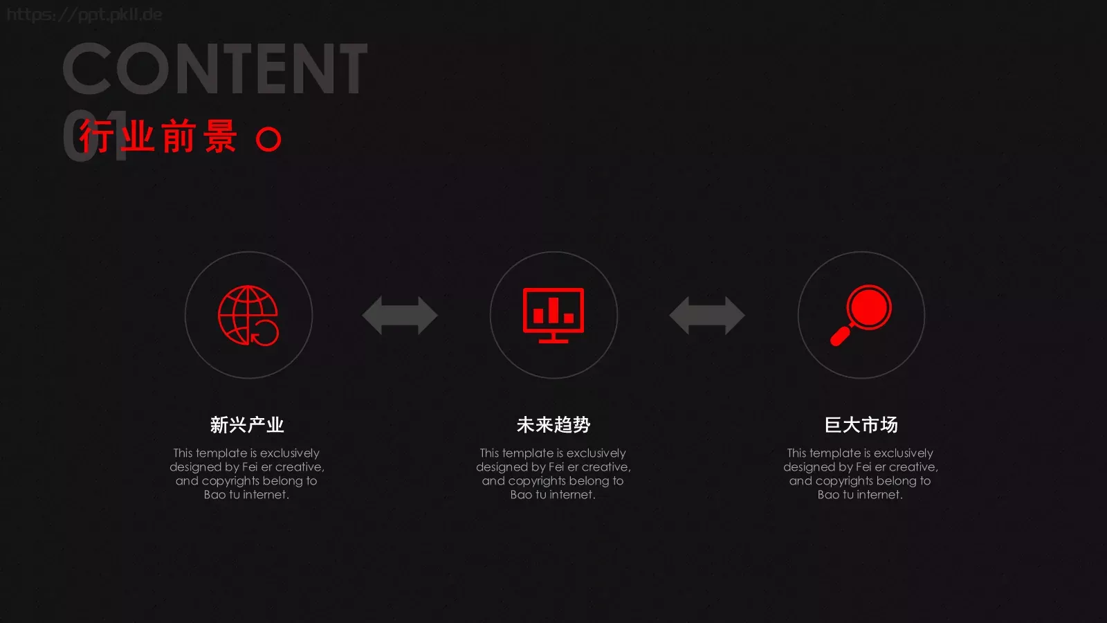项目计划书PPT模板 第 5 页预览图