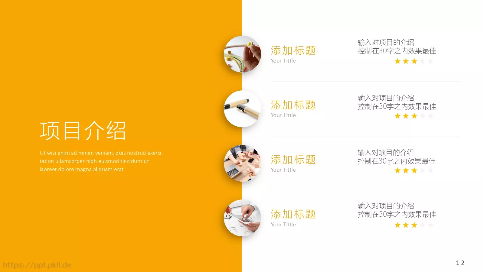 商业计划书PPT模板 第 12 页预览图