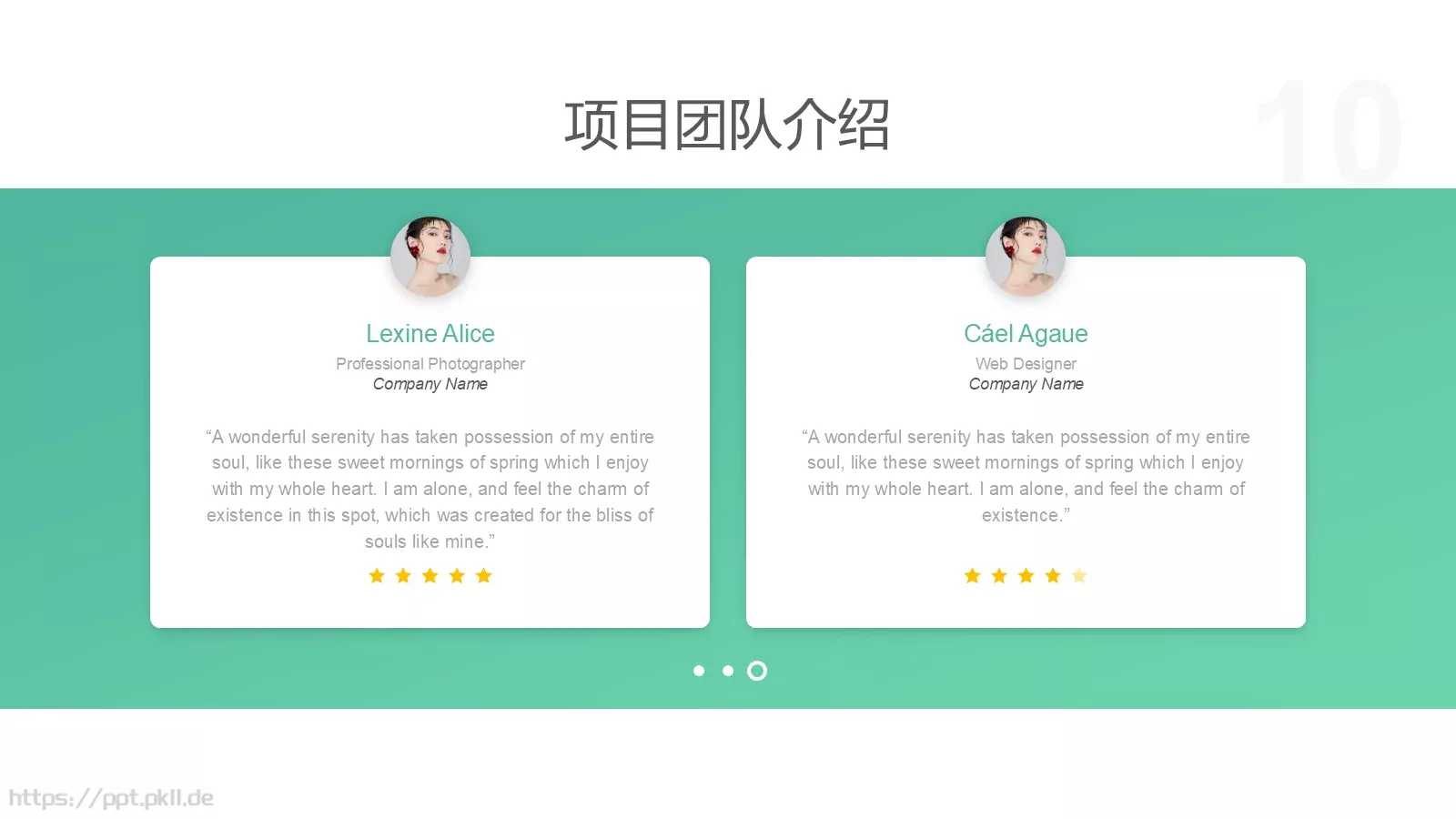 商业计划书PPT模板 第 10 页预览图