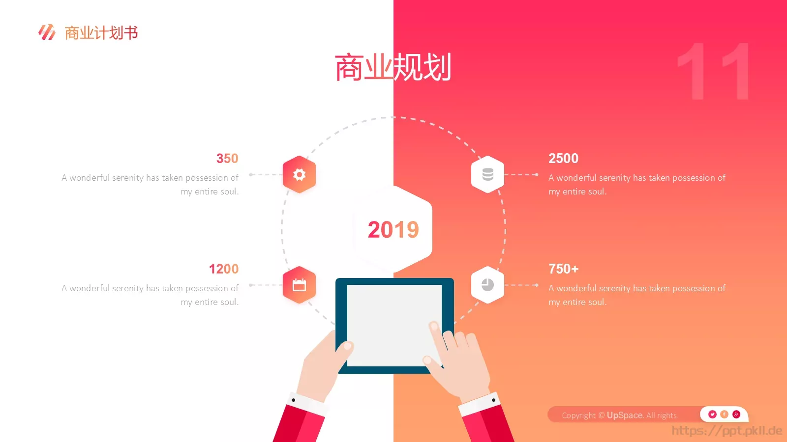 商业计划书PPT模板 第 11 页预览图