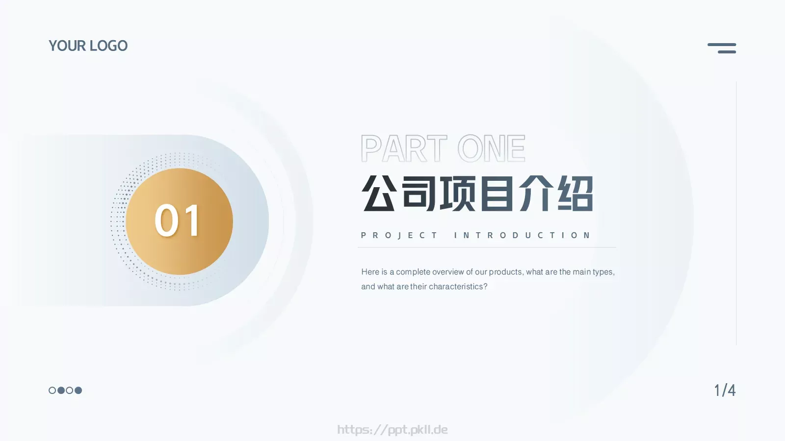 商业融资汇报PPT模板 第 3 页缩略图