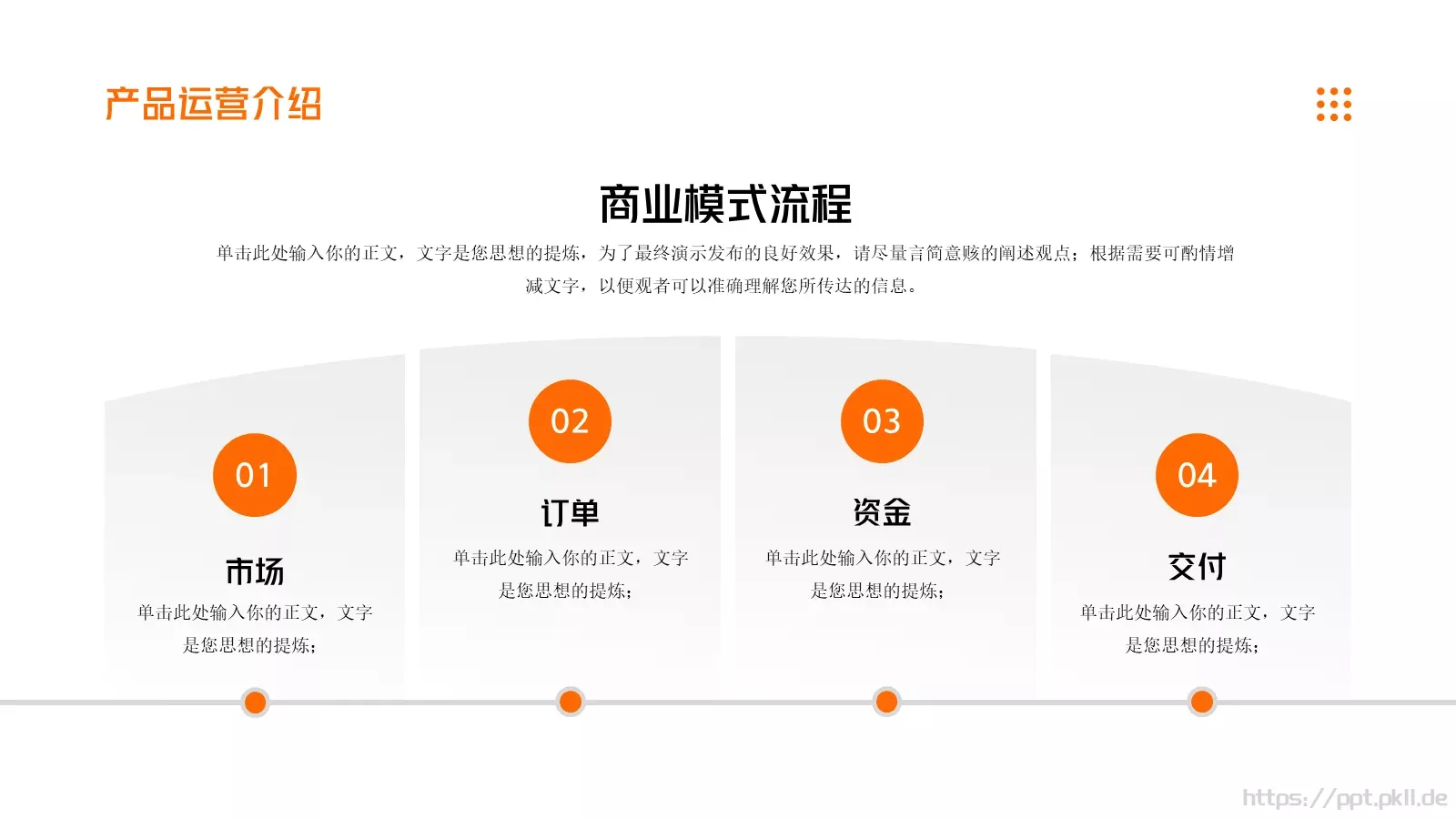 商业融资橙色简约风PPT模板 第 12 页预览图