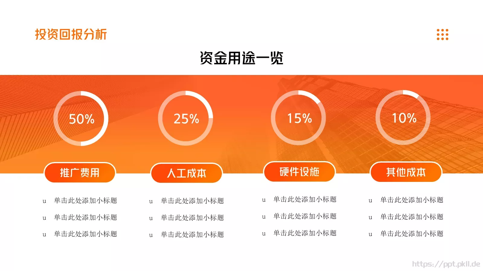 商业融资橙色简约风PPT模板 第 22 页预览图
