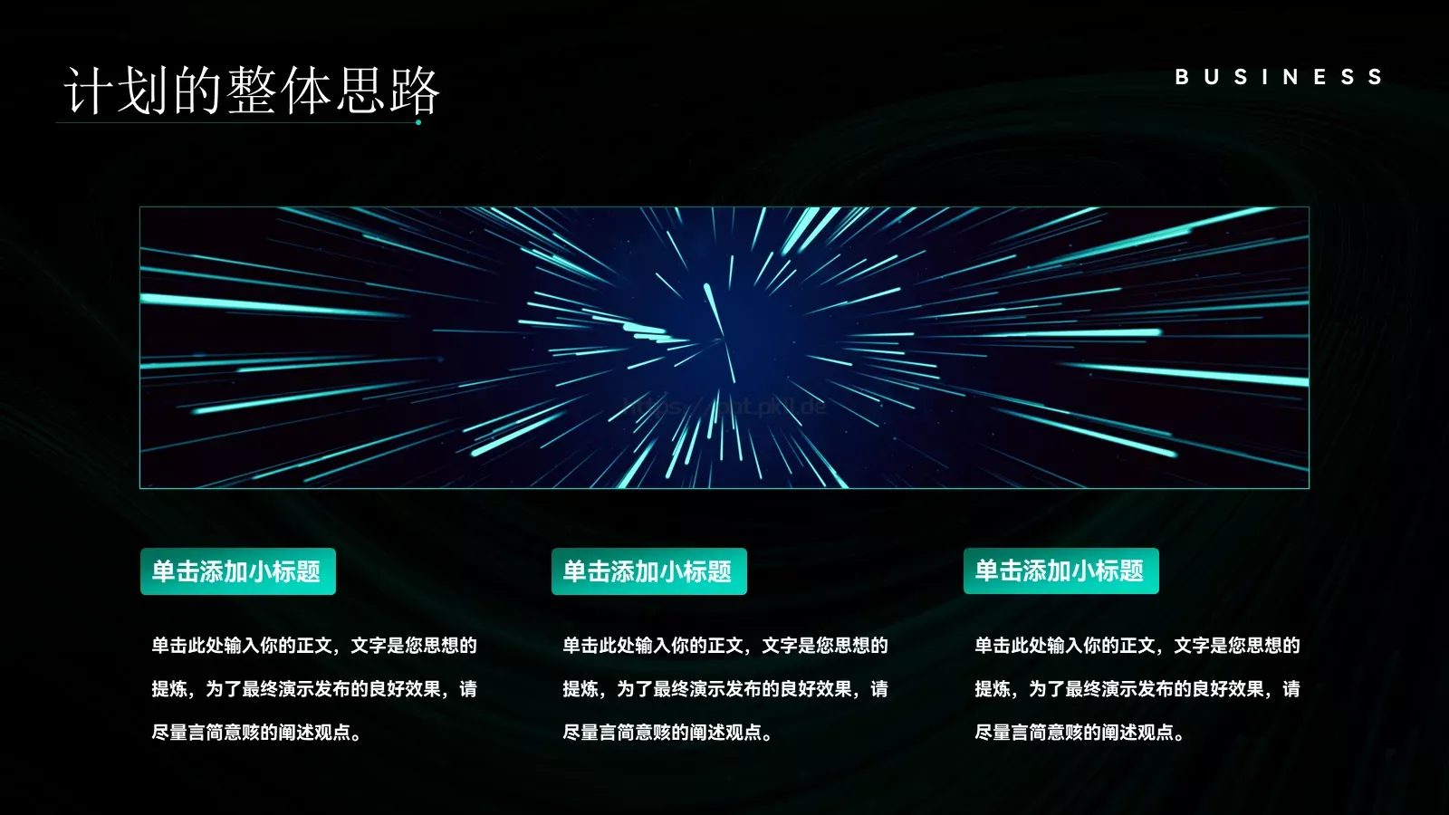商业计划书PPT模板 第 5 页预览图