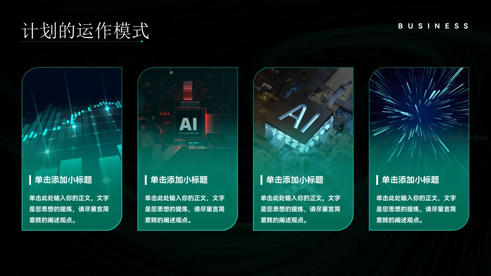 商业计划书PPT模板 第 10 页预览图