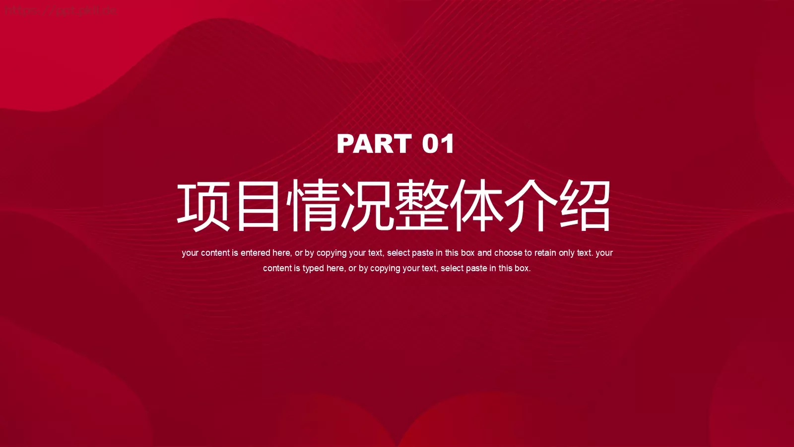 商业项目计划书PPT模板 第 3 页缩略图