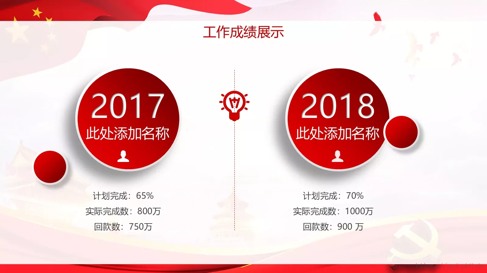 喜迎十九大欢度十一国庆节活动策划PPT模板 第 12 页预览图