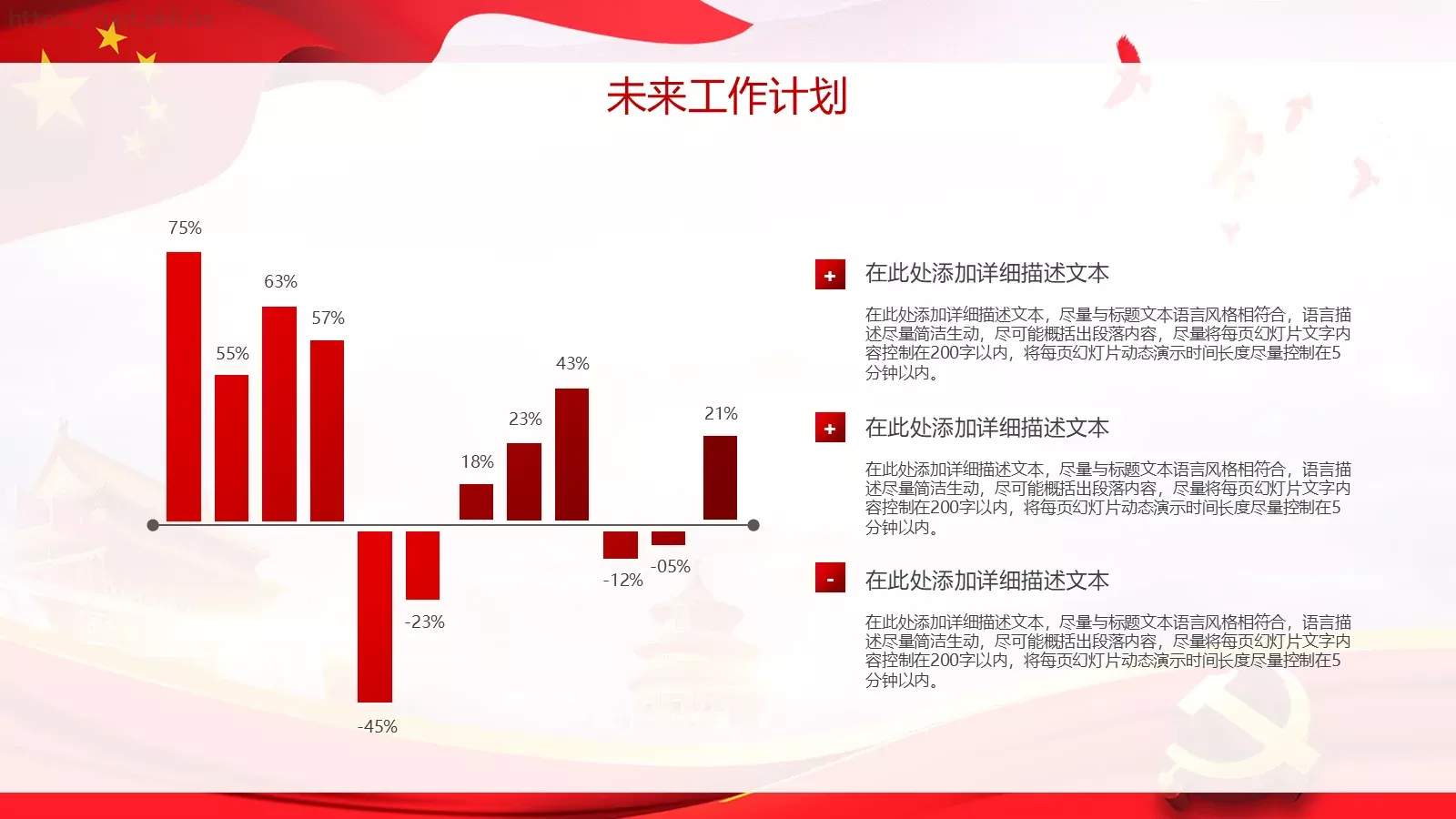 喜迎十九大欢度十一国庆节活动策划PPT模板 第 22 页预览图